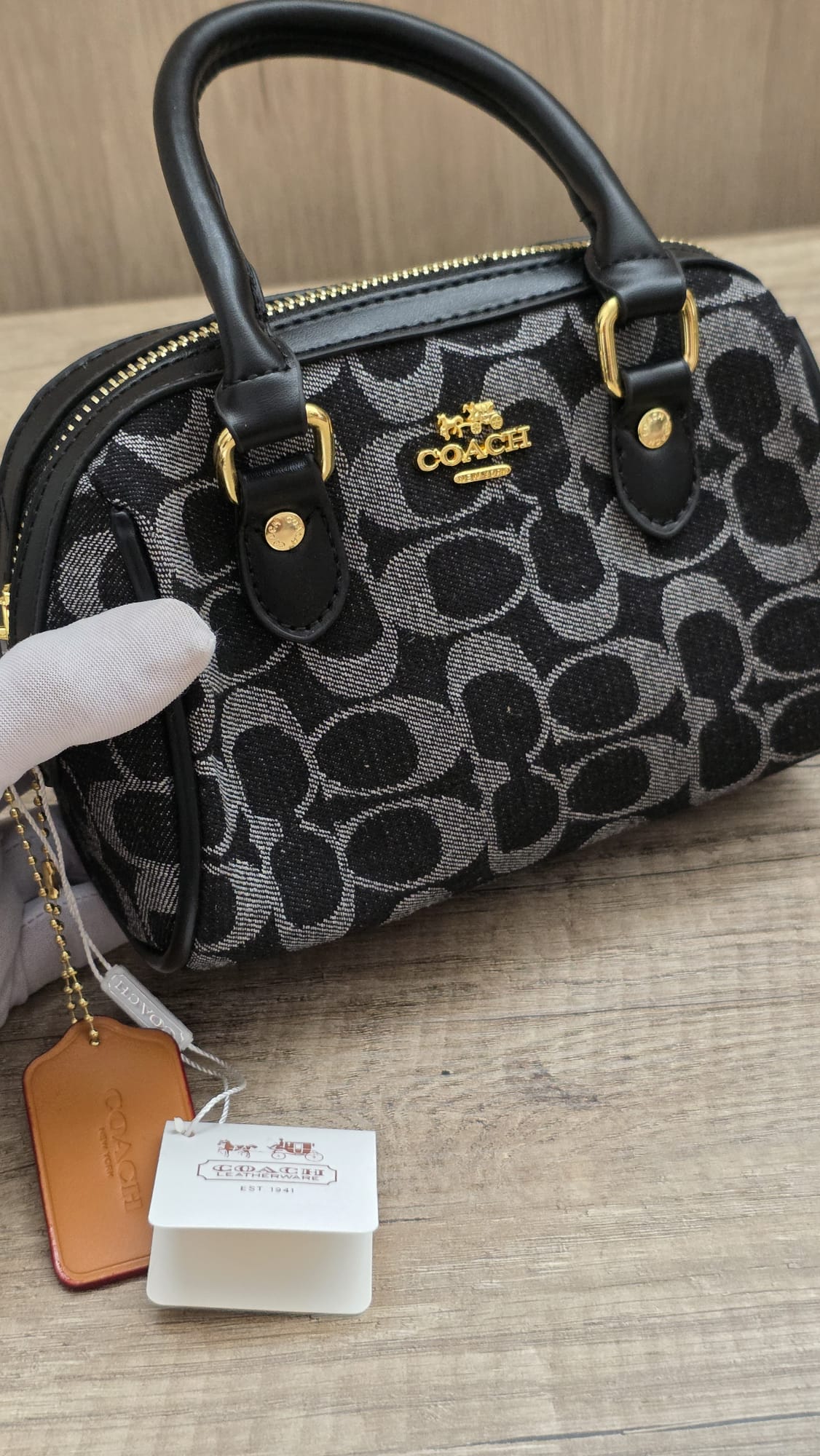 Bolso mini Coach Negro