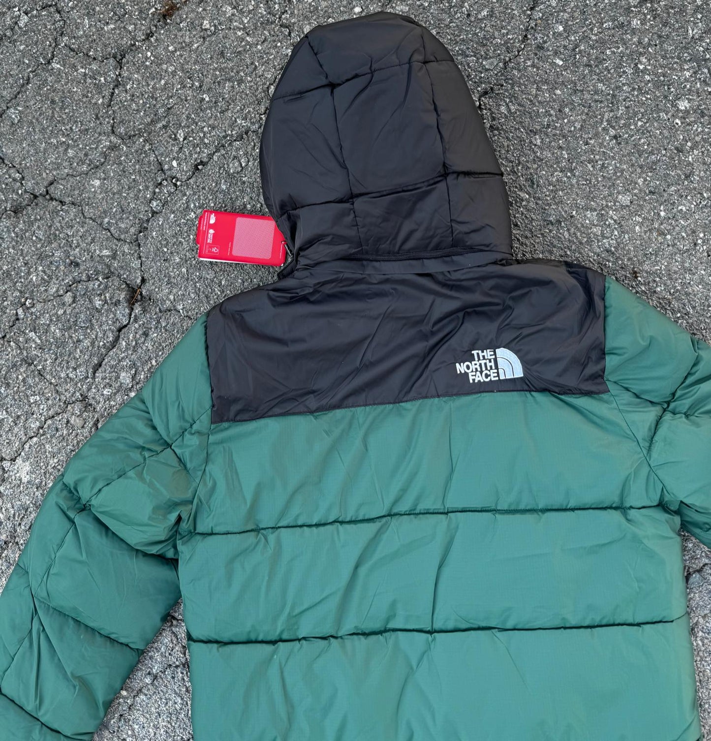 Chaqueton North Face verde y negro