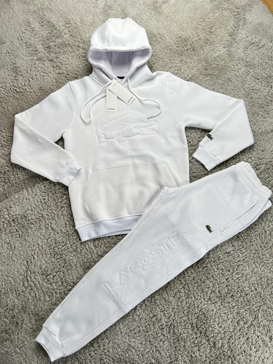 Chandals lacoste blanco