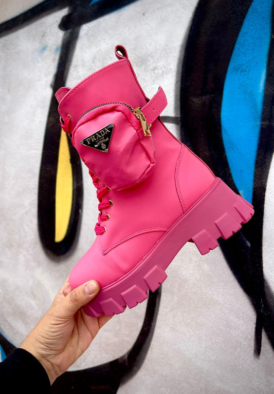 BOTAS PRADA ROSA