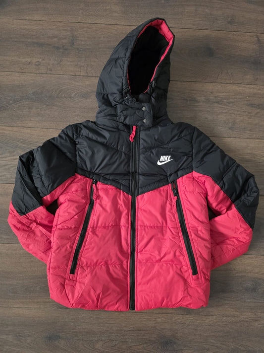 Abrigo nike negro rojo