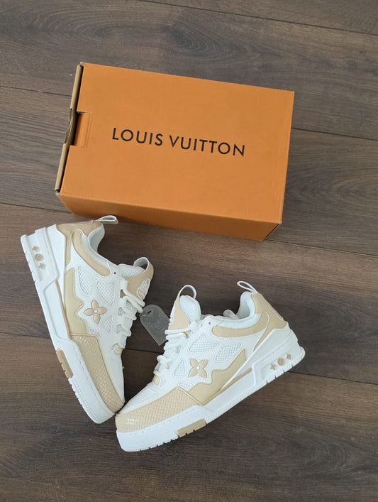 Lv skate blanca beige
