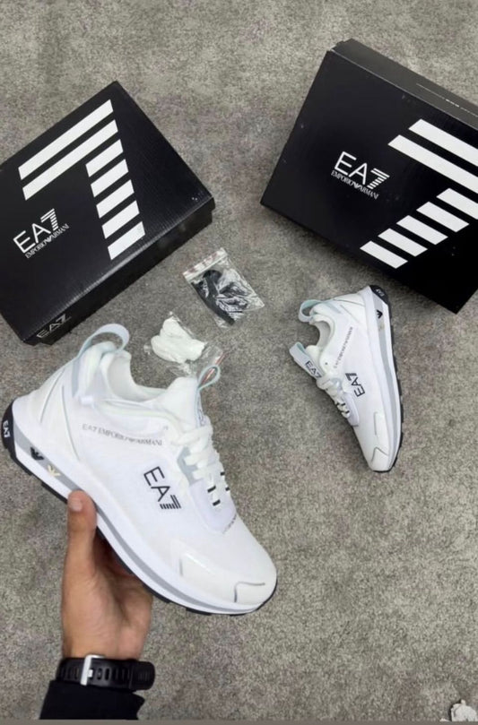 Emporio Armani blancas logo negro