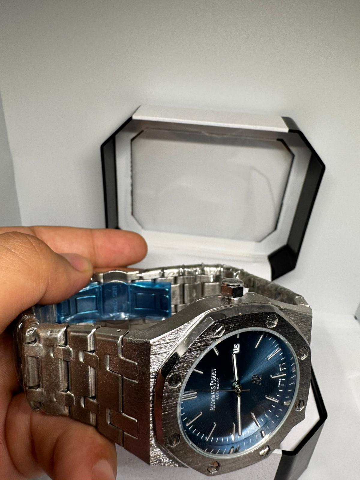 RELOJ ANDEMARS PIGUET AZUL Y PLATEADO