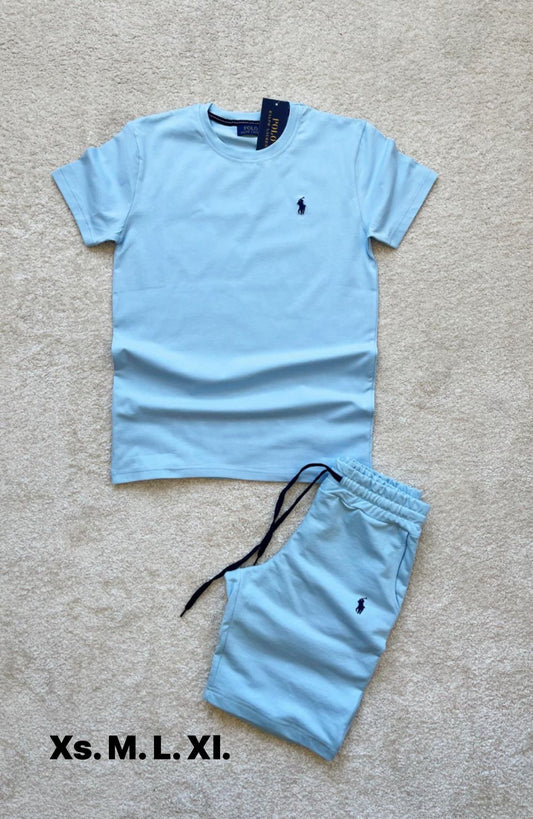 CONJUNTO DE POLO RALPH LAUREN AZUL CIELO