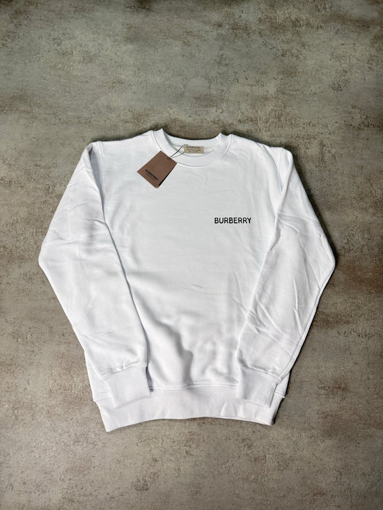 Sudadera BURBERRY blanco logo grande en espalda