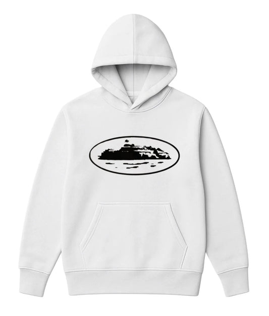 Sudadera CORTEIZ blanco logo negro