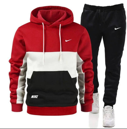 Chandals nike 3 colores rojo blanco negro logo pequeño