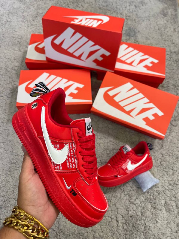 AIR FORCE 1 TM ROJA LOGO BLANCO