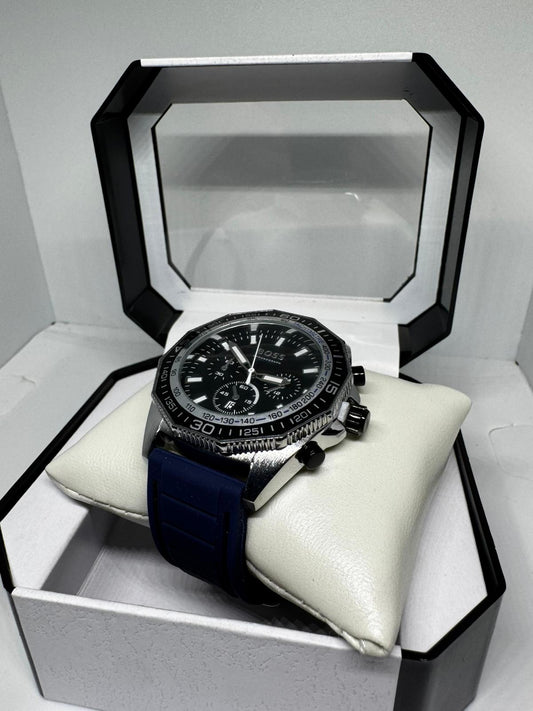 RELOJ HUGO BOSS gris azul marino