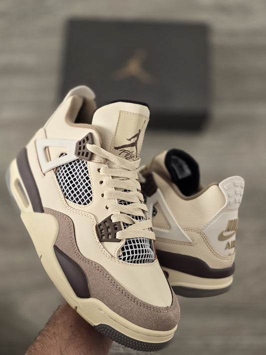 Jordan 4 beige marron