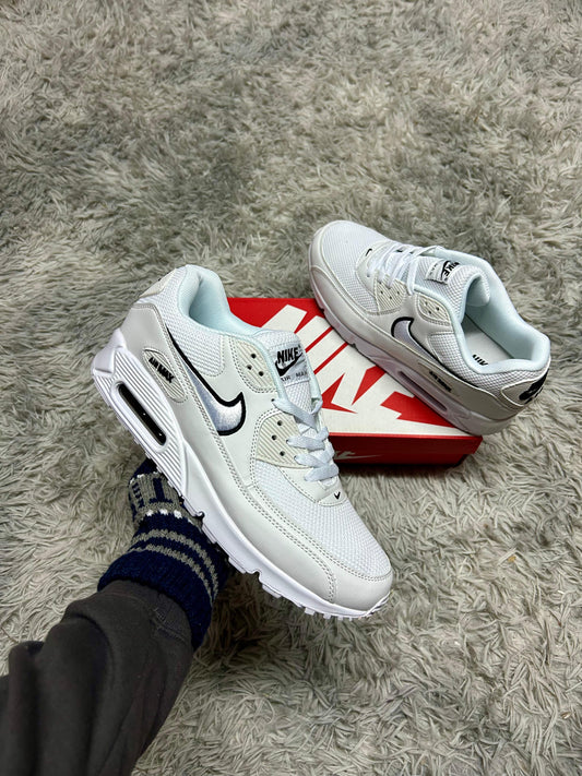 AIR MAX 90 BLANCAS CONTORNO NEGRO