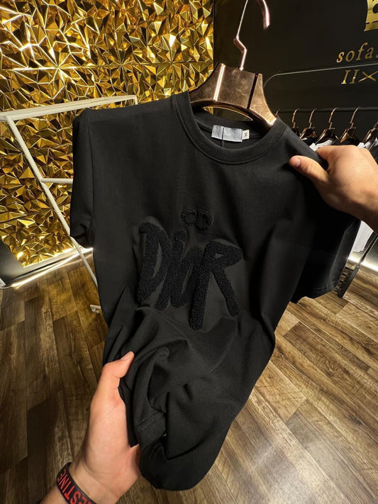 Camiseta Dior negra logo negro