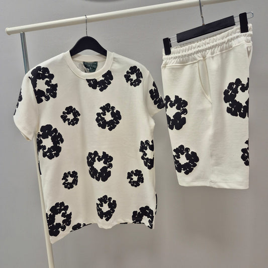 Conjunto DENIM TEARS blanco logo negro
