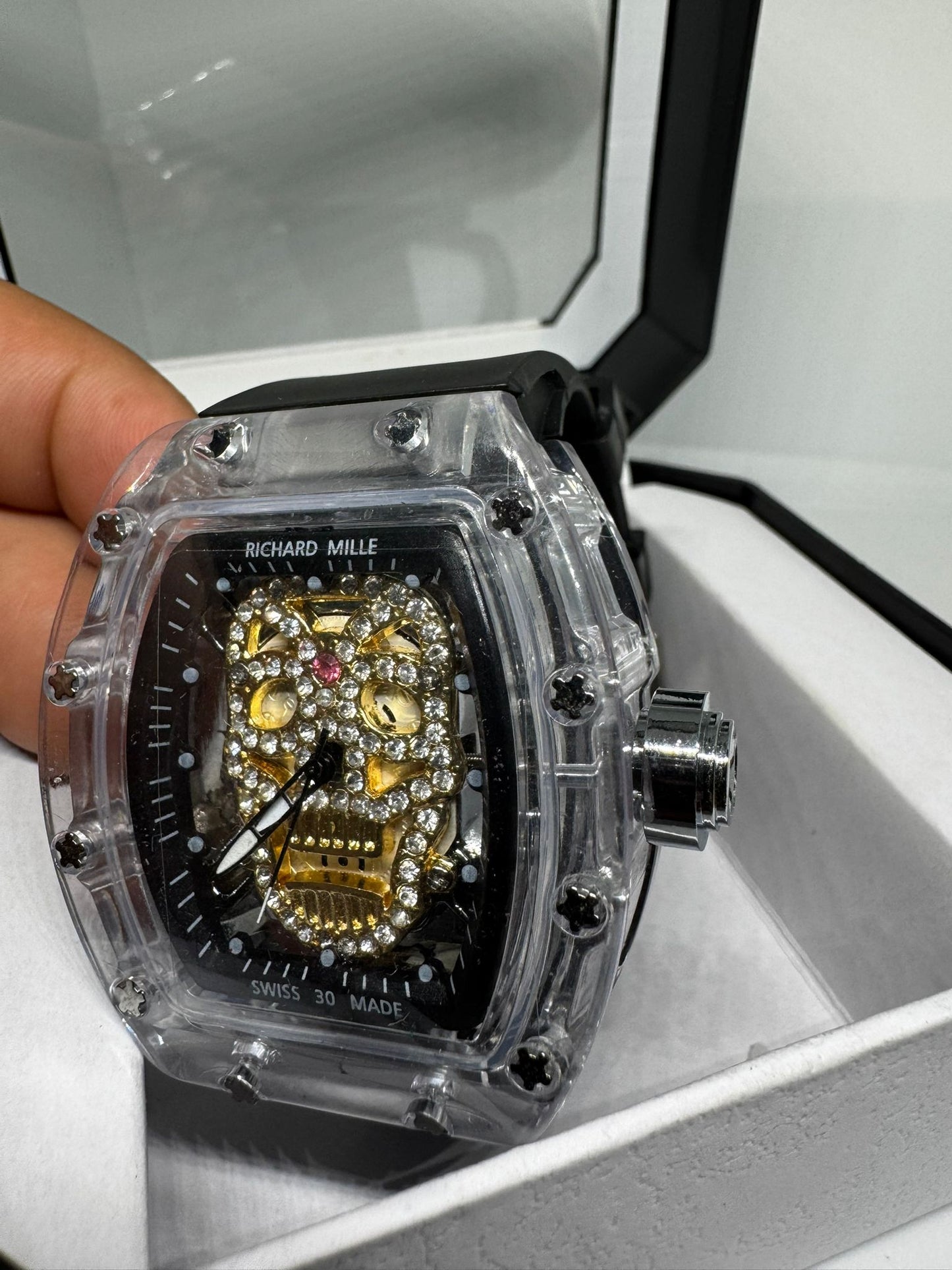 RELOJ RICHARD MILLE GRIS CALAVERA