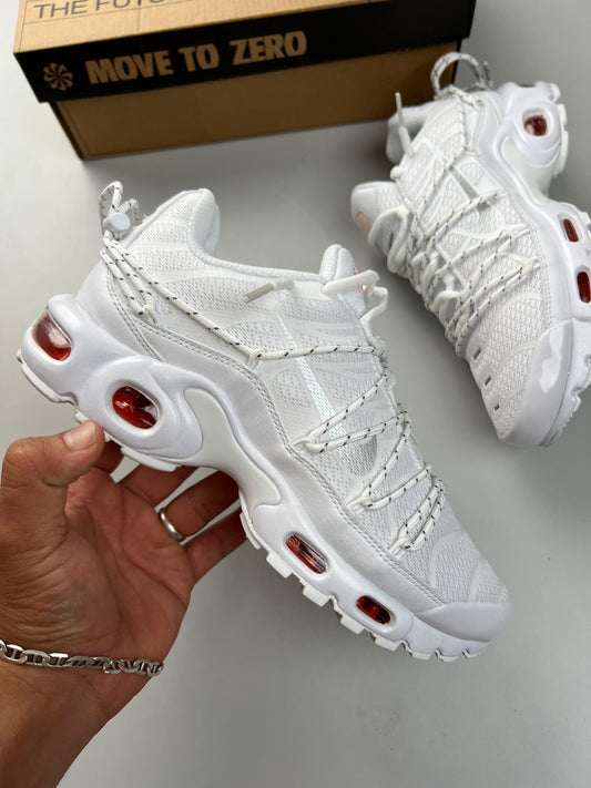 Tn utility blancas logo gris detalles naranjas