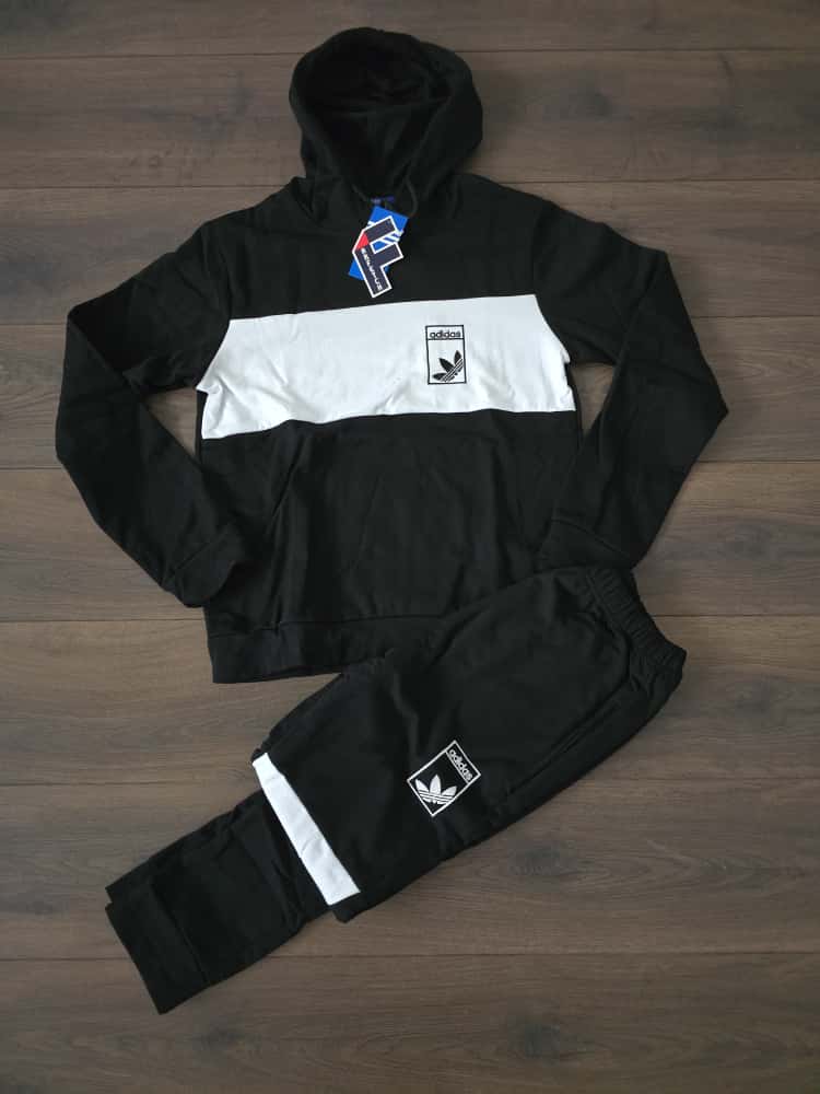 Chandal Adidas negro blanco