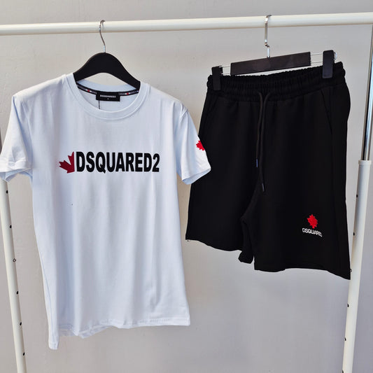 Conjunto DSQUARED2 blanco logo negro