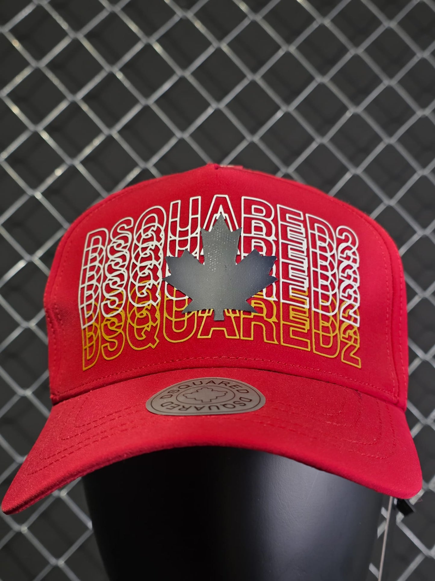Gorra Dsquared2 roja logo doble