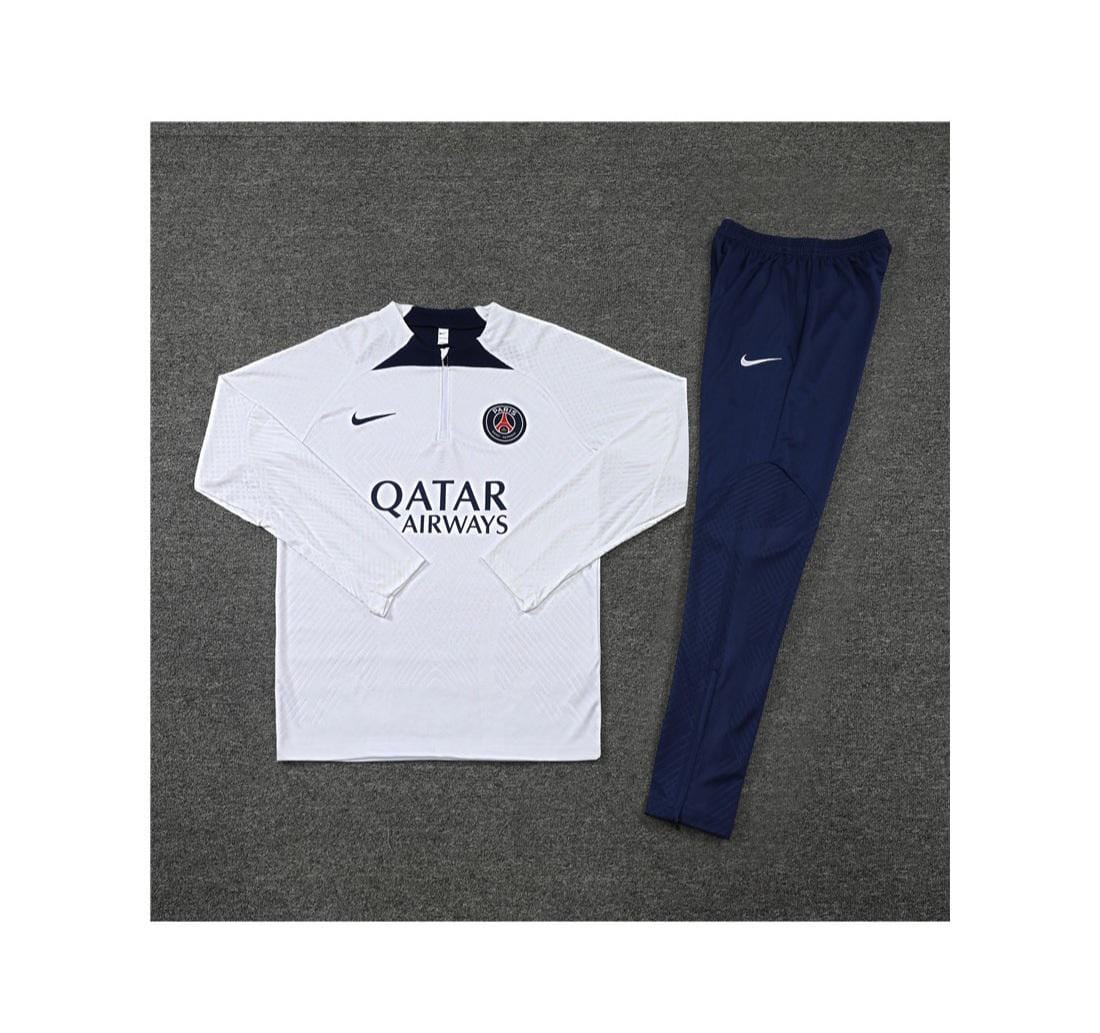 Chandal psg blanco logo negro