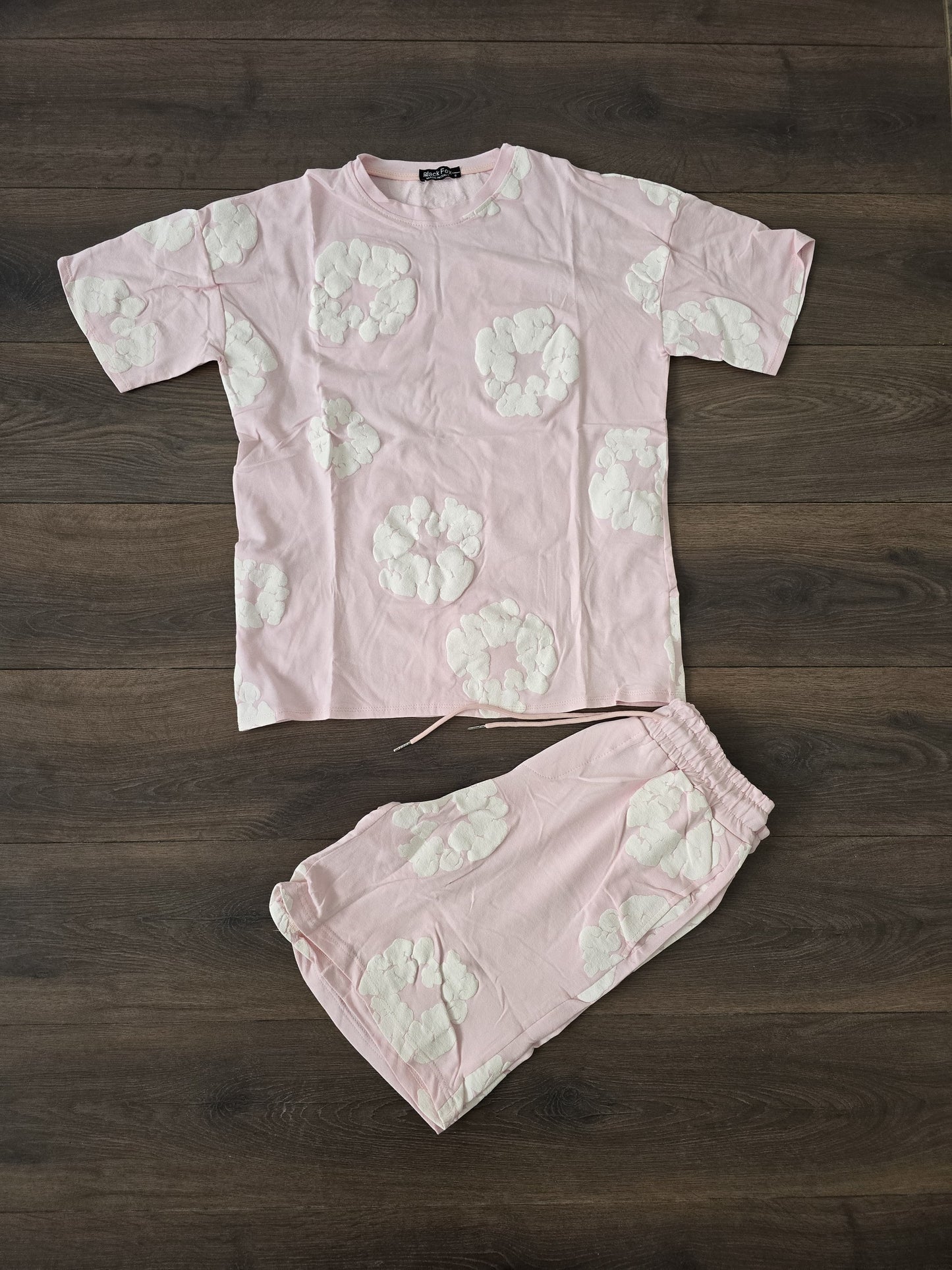 Conjunto verano denim rosa