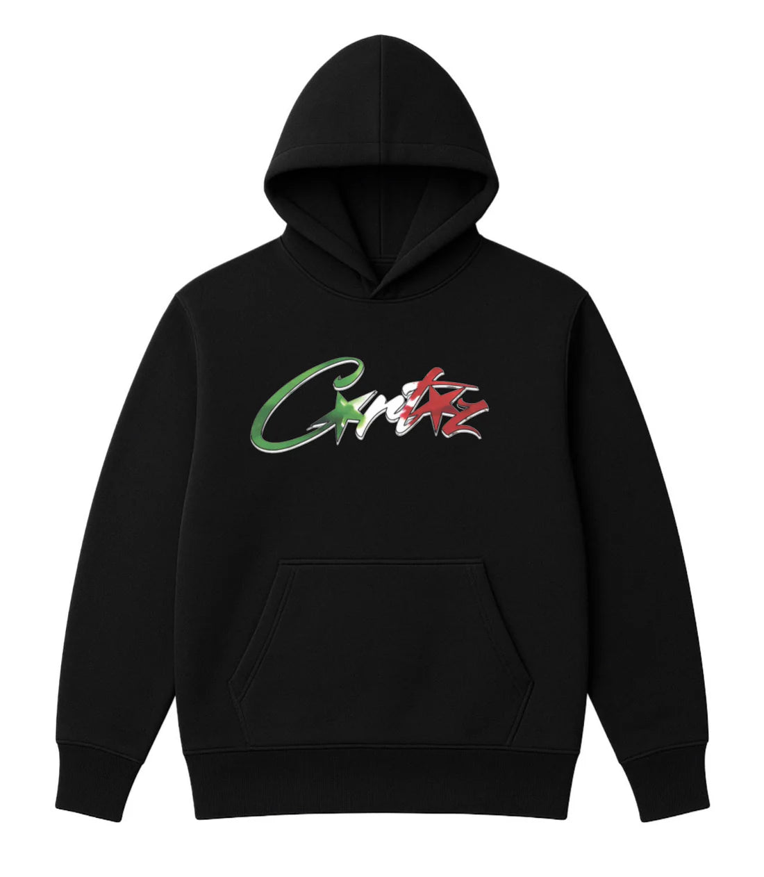 Sudadera CORTEIZ negro logo tricolor