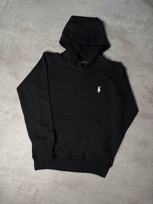 Sudadera RALPH LAUREN negro logo blanco con capucha