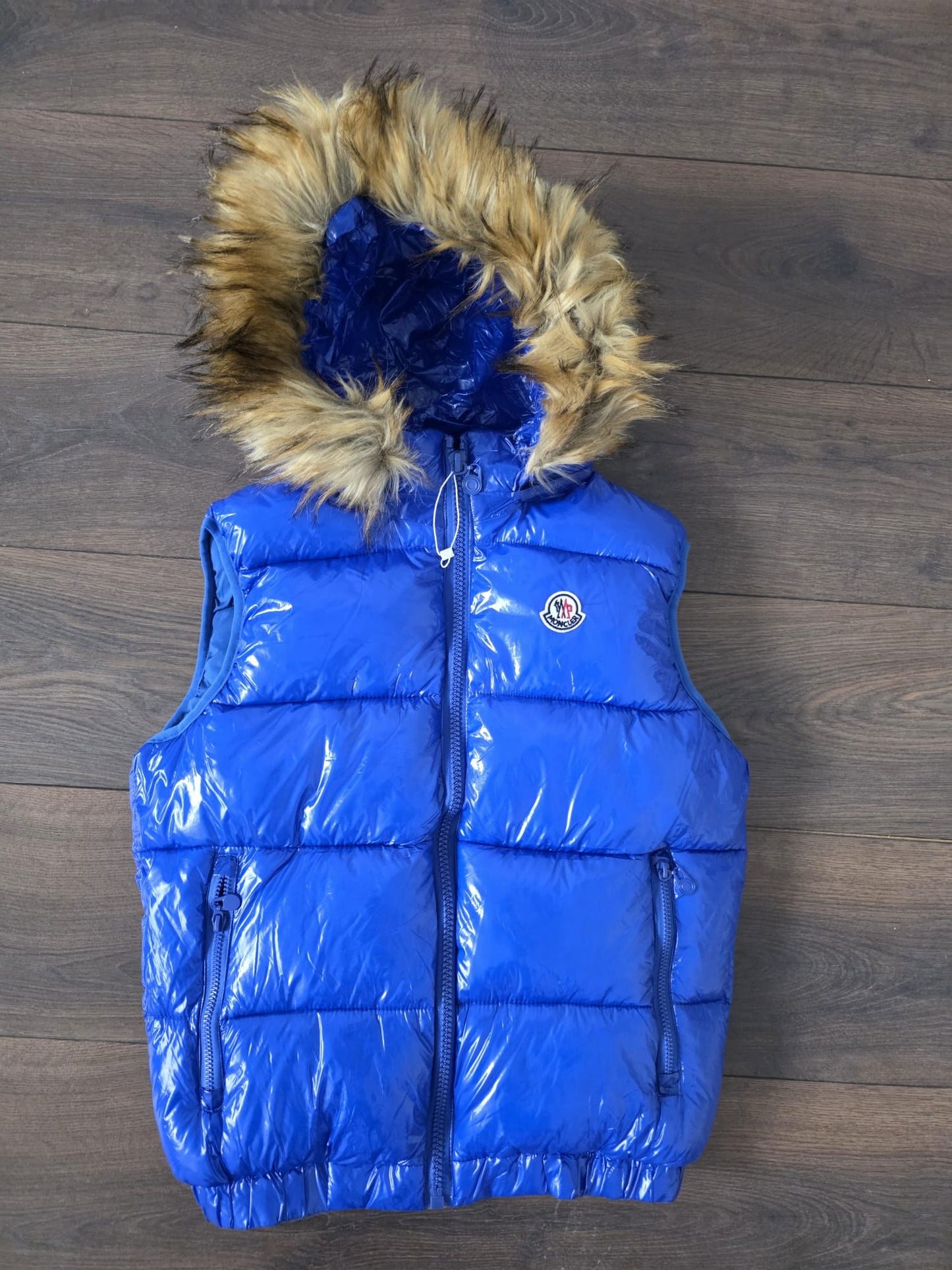 Chaleco moncler pelo azul