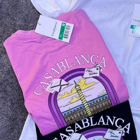 Camiseta Casablanca rosa logo faro