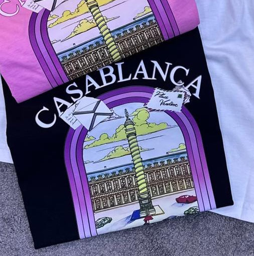 Camiseta Casablanca negro logo faro