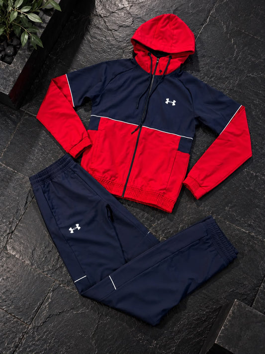 Chandal Under Armour azul y rojo