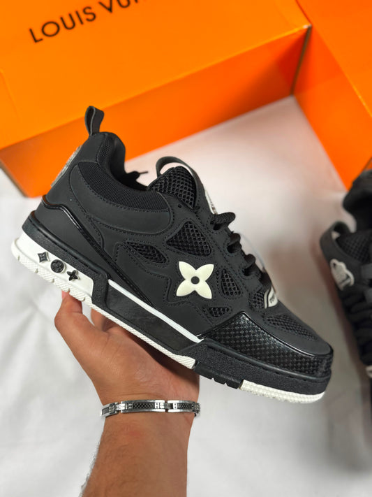 LV skate negras logo blanco