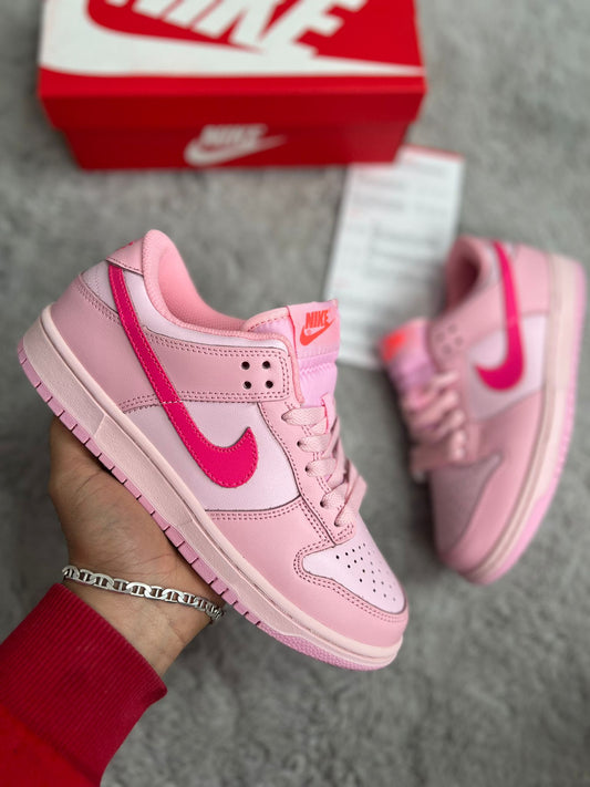 Dunk low rosa logo fucsia