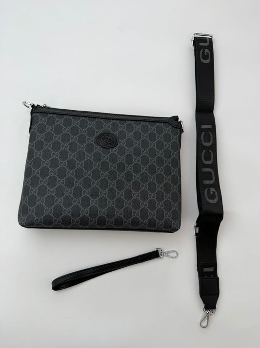 Bolso Hombre Gucci logo negro