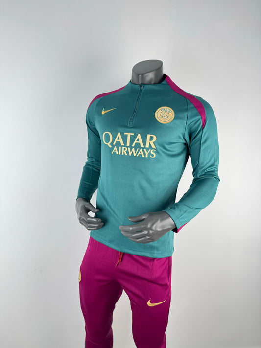 Chandal PSG verde logo dorado