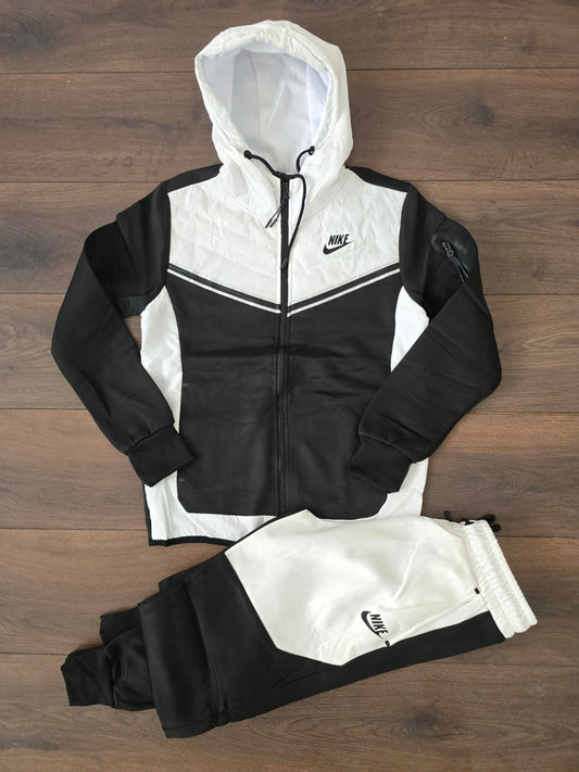 Chandals nike tech new blanco negro