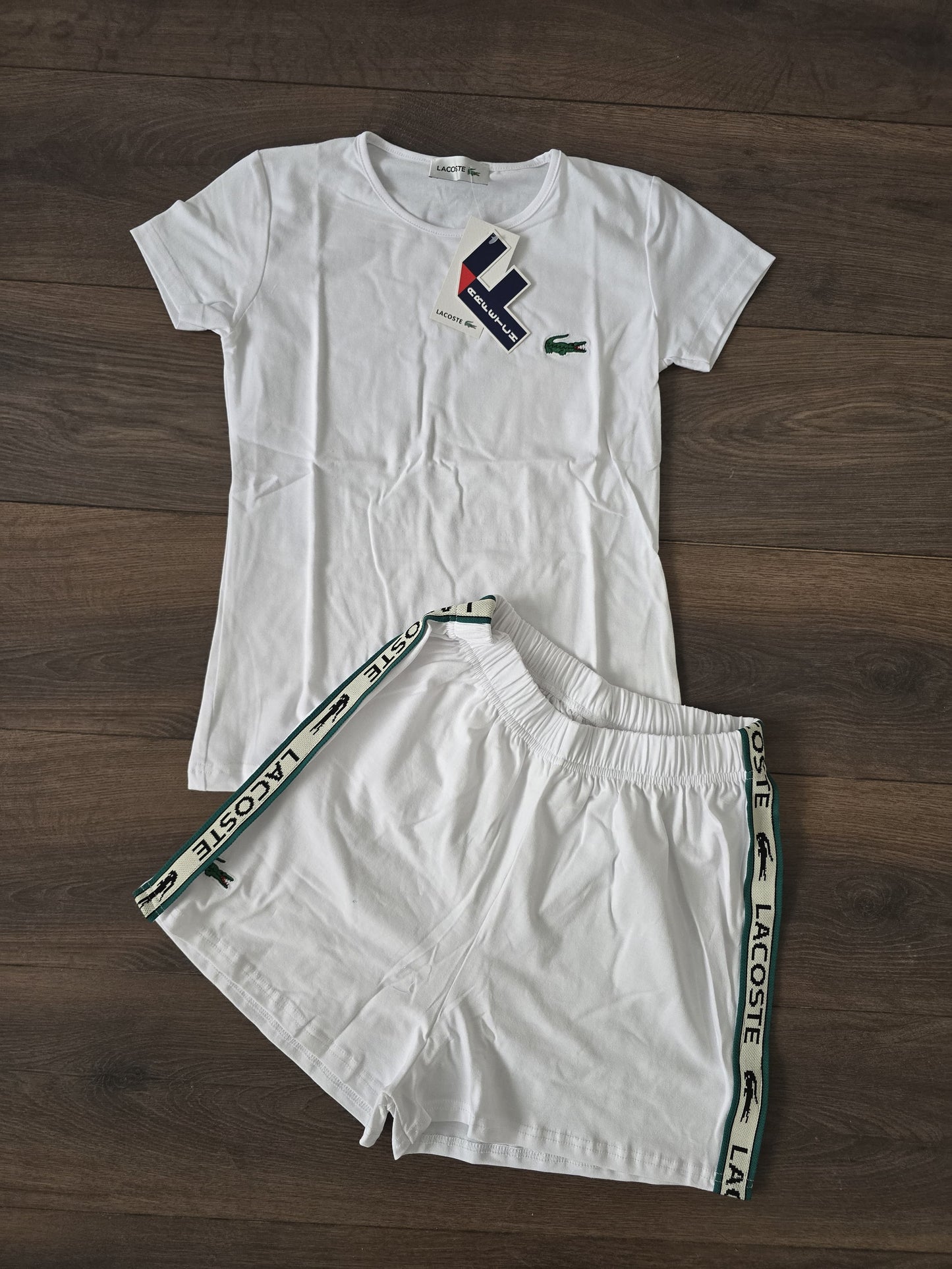 Conjunto verano lacoste chica blanco