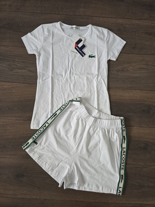 Conjunto verano lacoste chica blanco