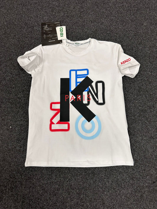 Camiseta kenzo blanca logo letras