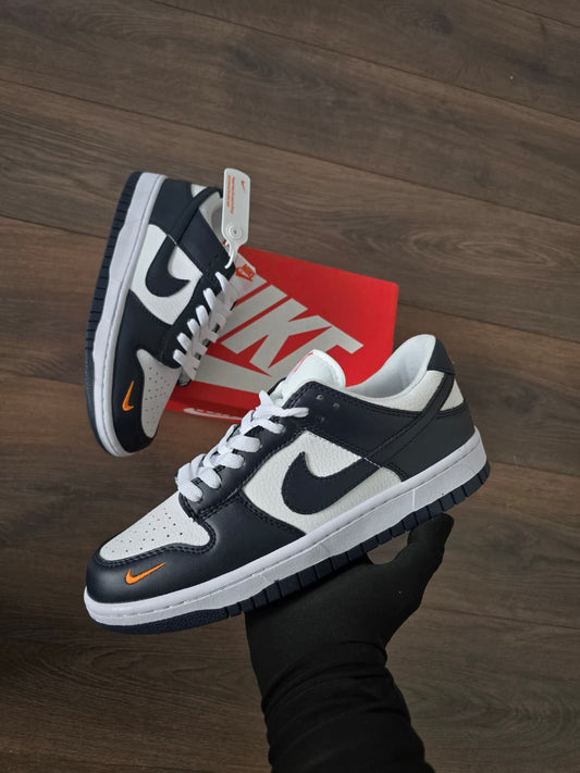 Nike dunk azul logo naranja