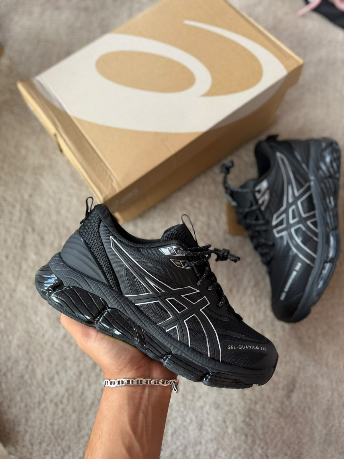 ASICS QUANTUM 360 negras logo blanco