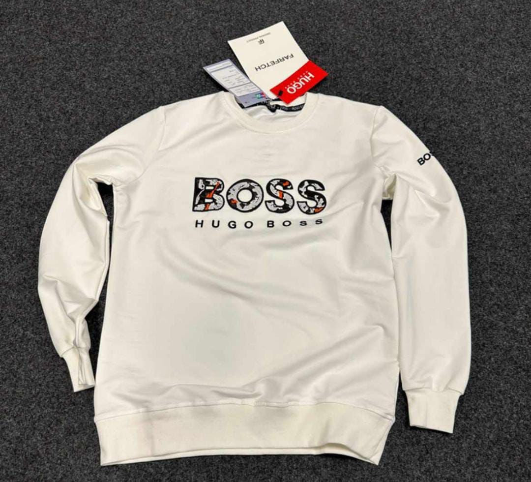 Sudadera Hugo Boss blanca