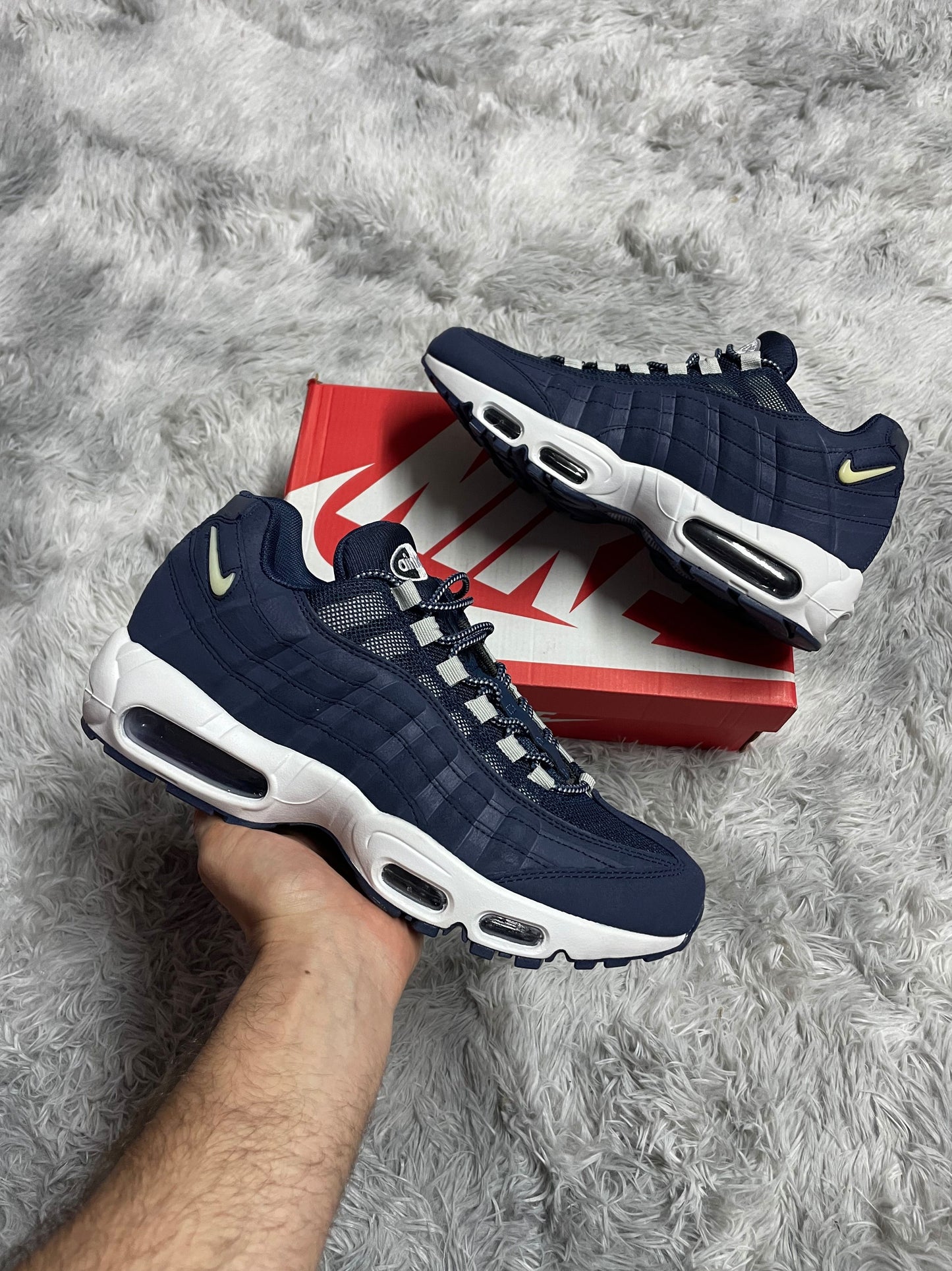 Air max 95 azules y blancas