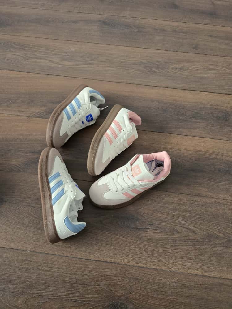 Adidas samba blanca azul