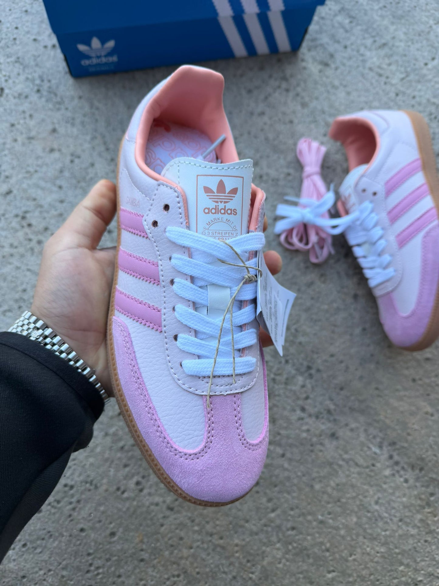 Adidas samba rosa linea rosas
