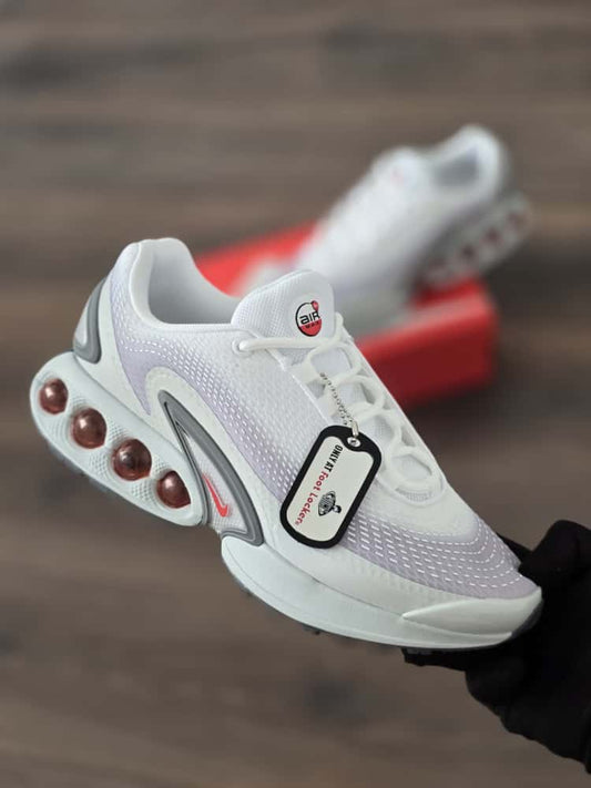 Air max dn blanca logo rojo