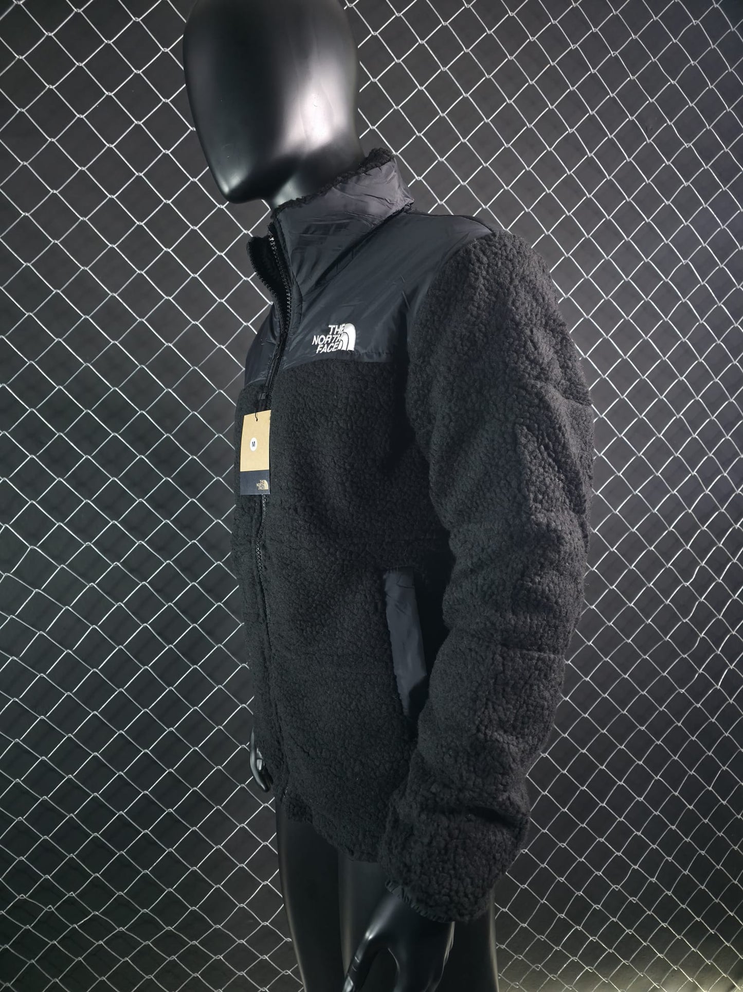 Chaqueta north face negro logo blanco