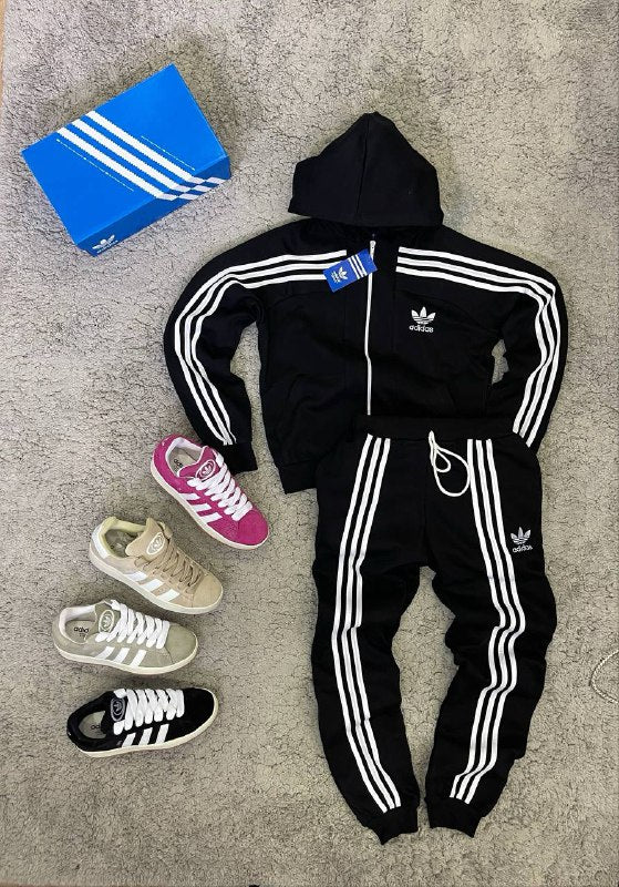 CHANDAL ADIDAS CLASSIC chica negro y blanco