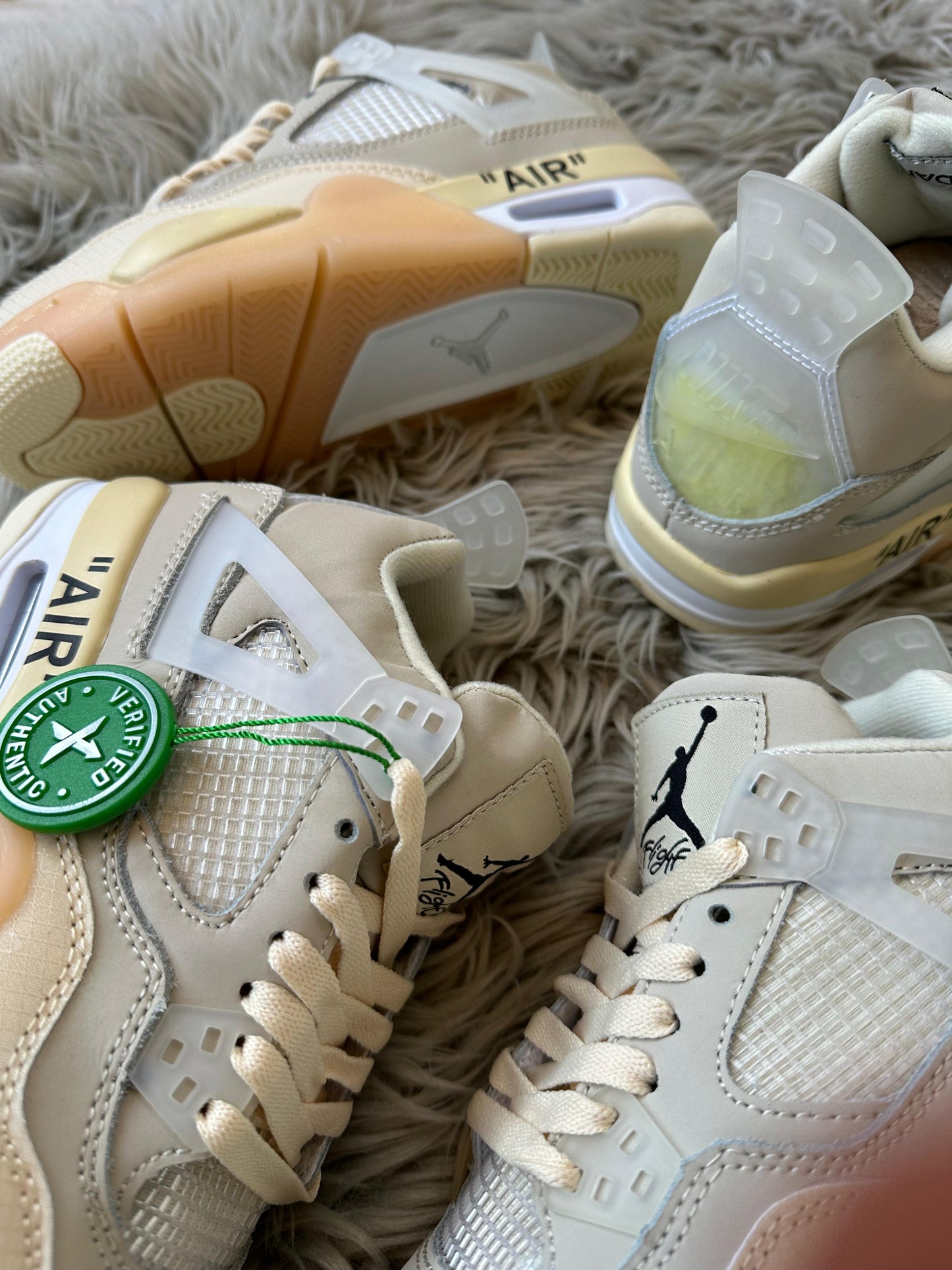 Jordan 4 off white beige