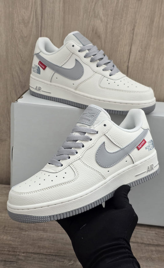 Force blanca gris supreme x the north face